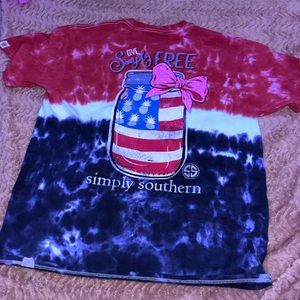 Simply Southern youth large tie dye.